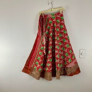 Reversible Maxi Wrap Skirt